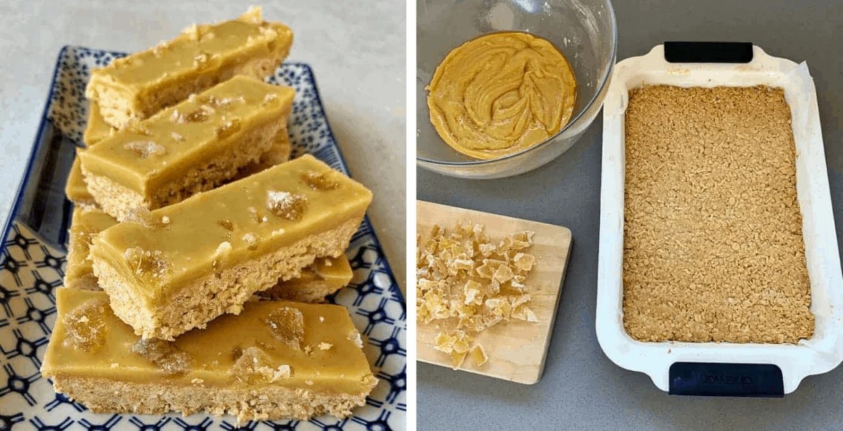 Easy oaty ginger crunch - recipe by VJ cooks + step by step video (2026)