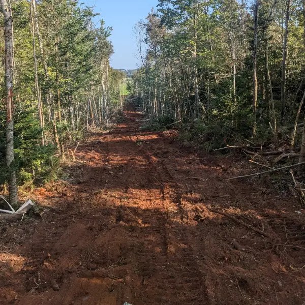 Red dirt road on PEI