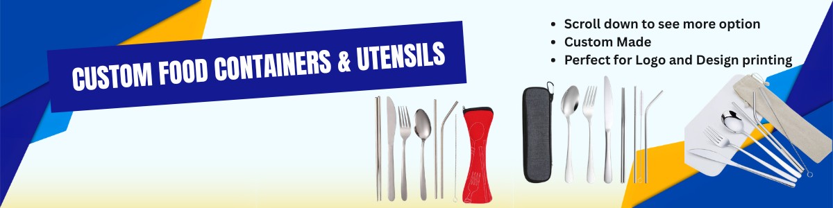 Food Containers & Utensils Banner