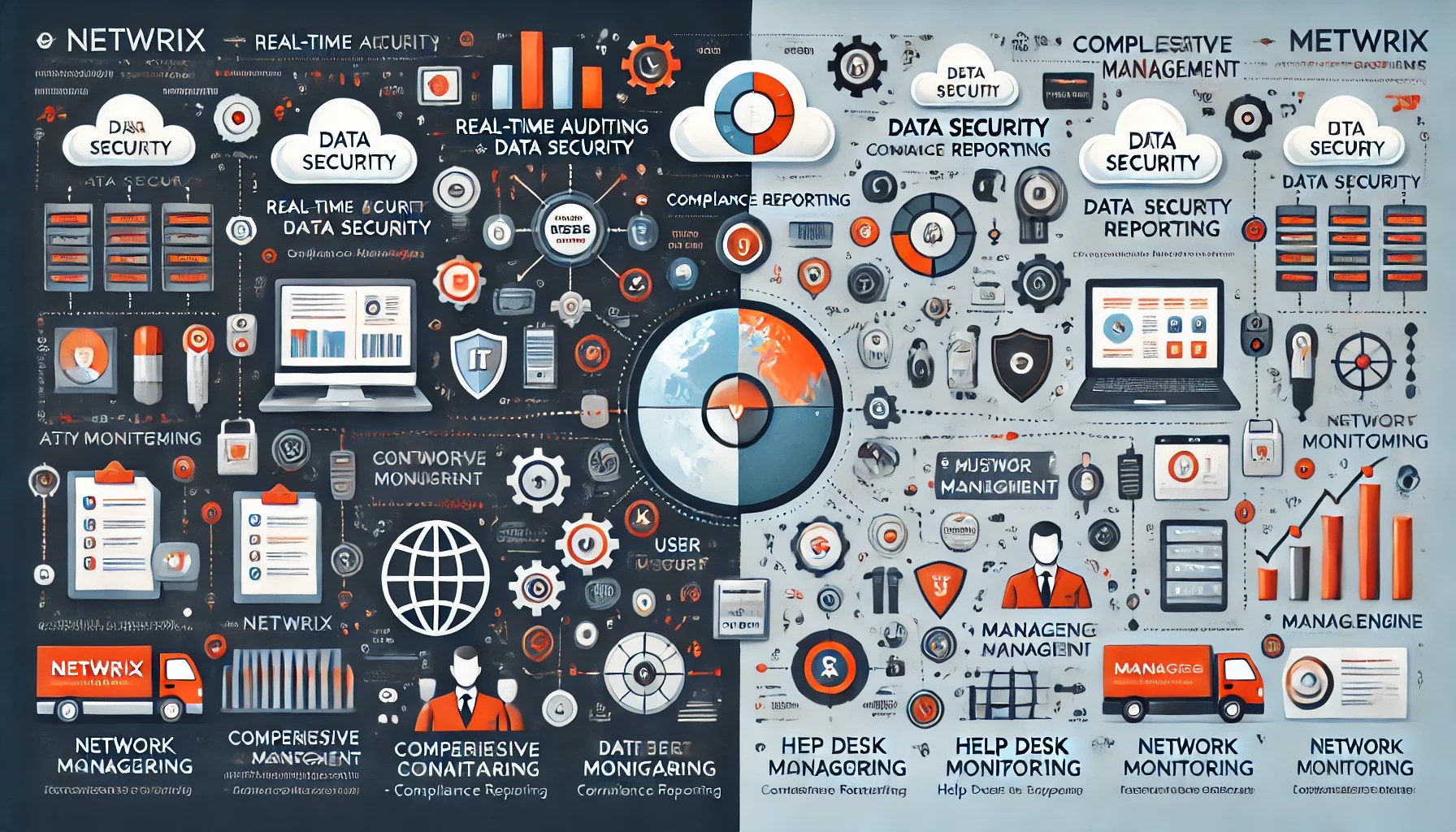 Netwrix vs. ManageEngine: A Comprehensive Comparison of IT Security and Management Solutions