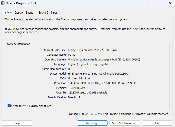 How to Check GPU Info in DXDiag