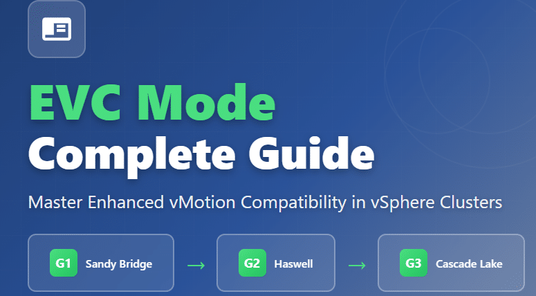 VMware EVC Mode: The Complete Guide to Enhanced vMotion Compatibility in vSphere Clusters