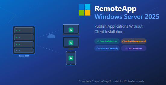 Deploy and Publish Applications Using RemoteApp on Windows Server 2025