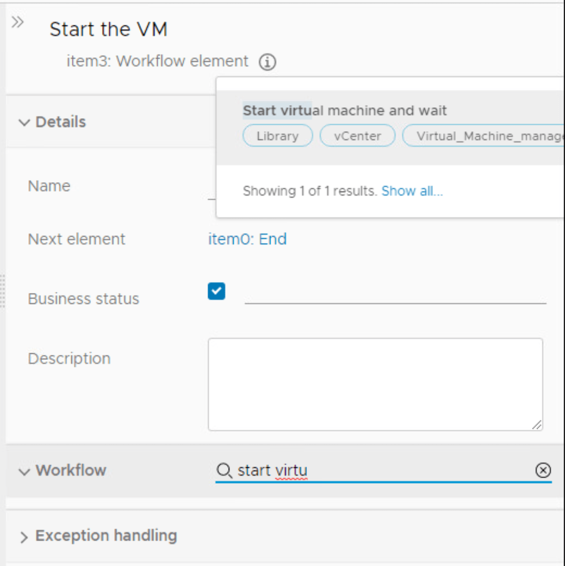 vRealize Orchestrator 8 create a workflow