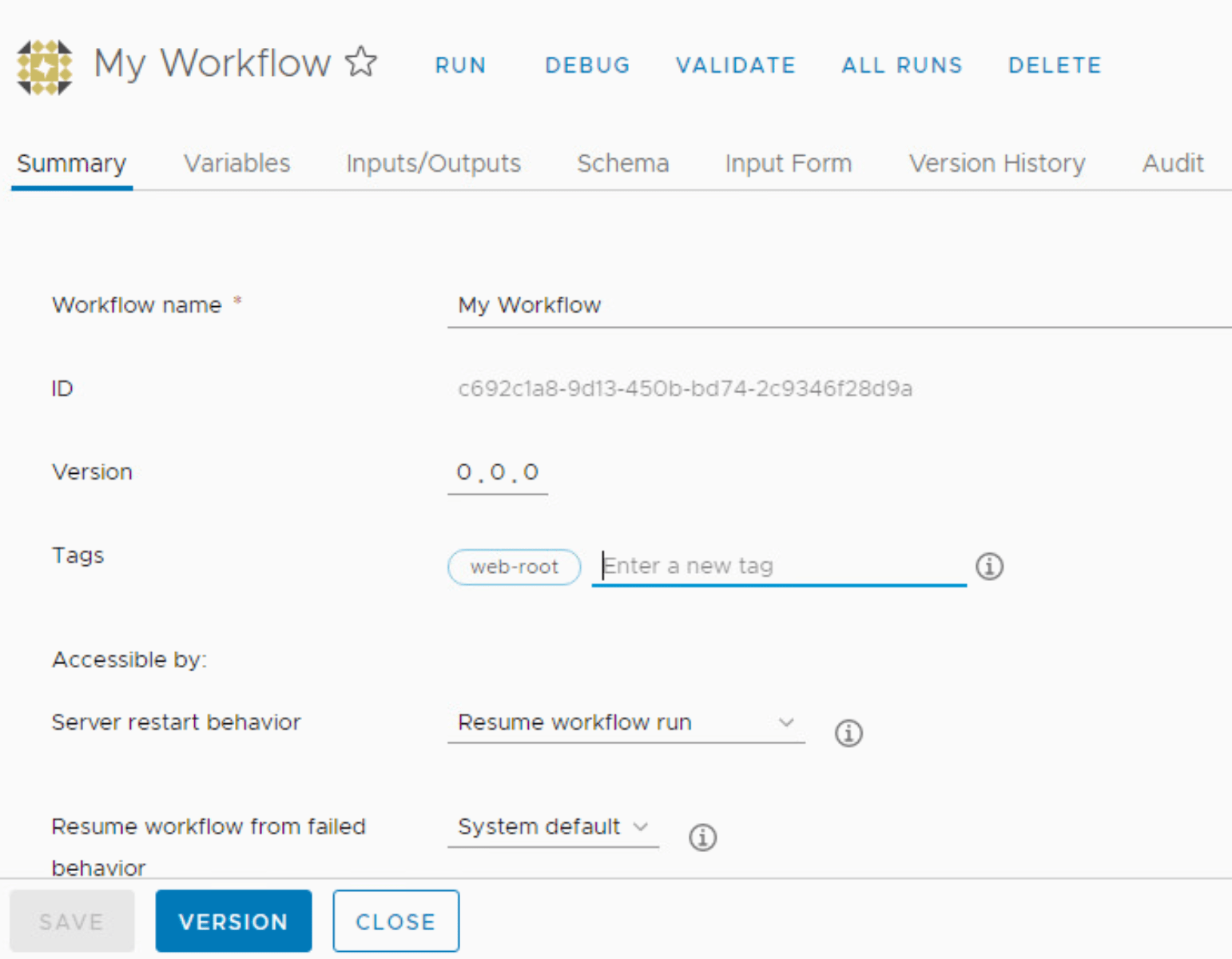 vRealize Orchestrator 8 create a workflow