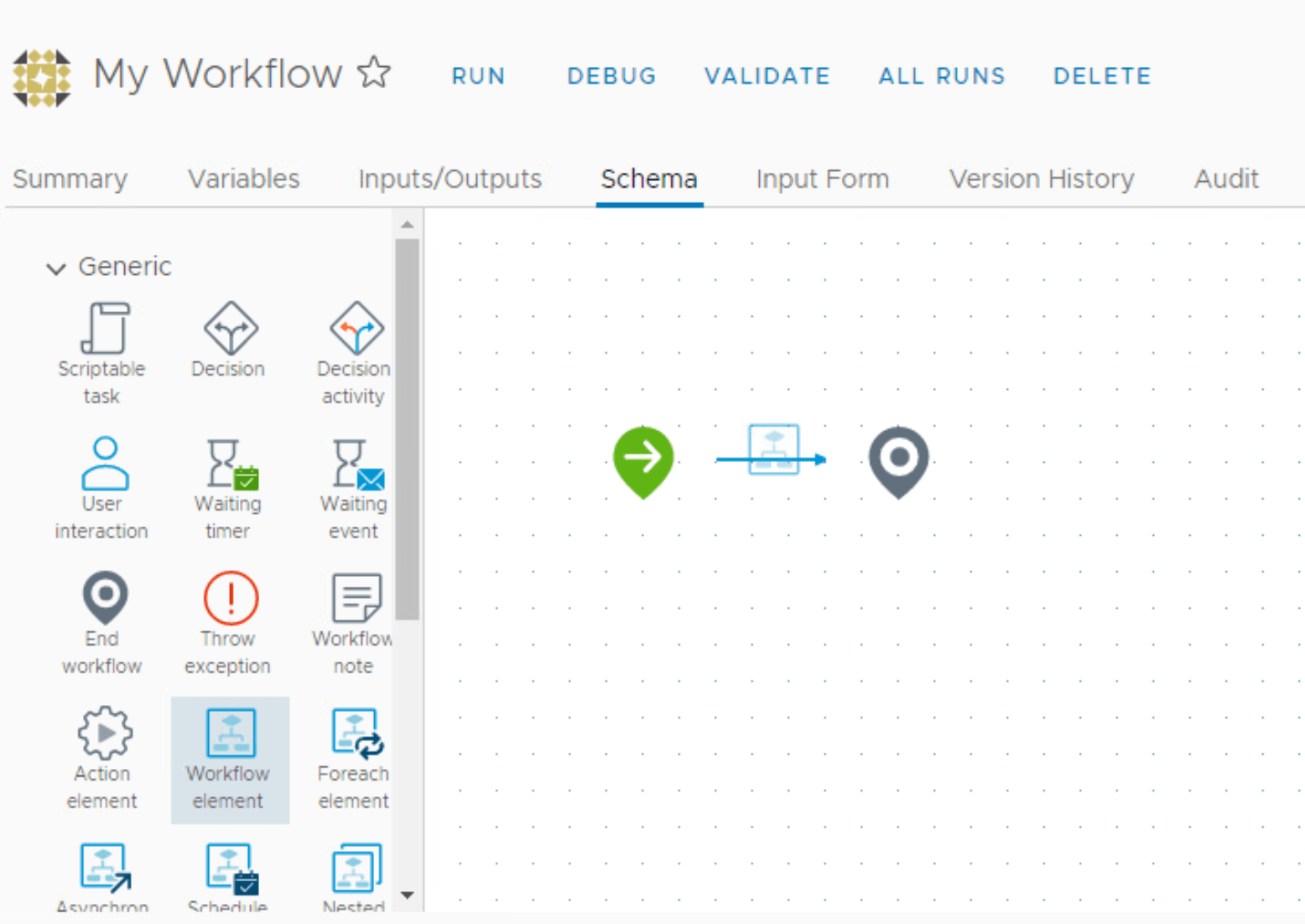 vRealize Orchestrator 8 create a workflow