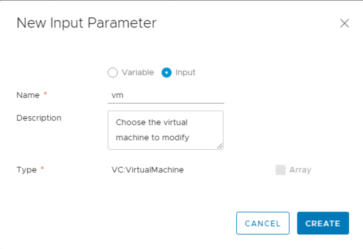 vRealize Orchestrator 8 create a workflow