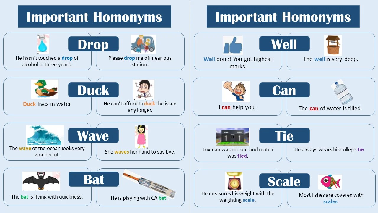 HOMONYMS