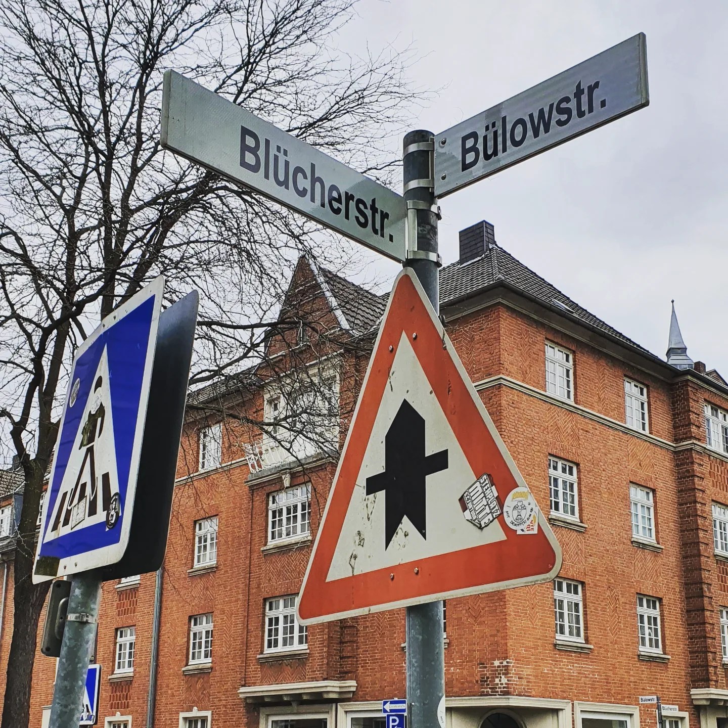 Straßenschild Blücherstraße