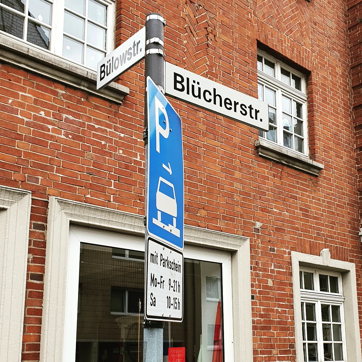 Straßenschild Blücherstraße
