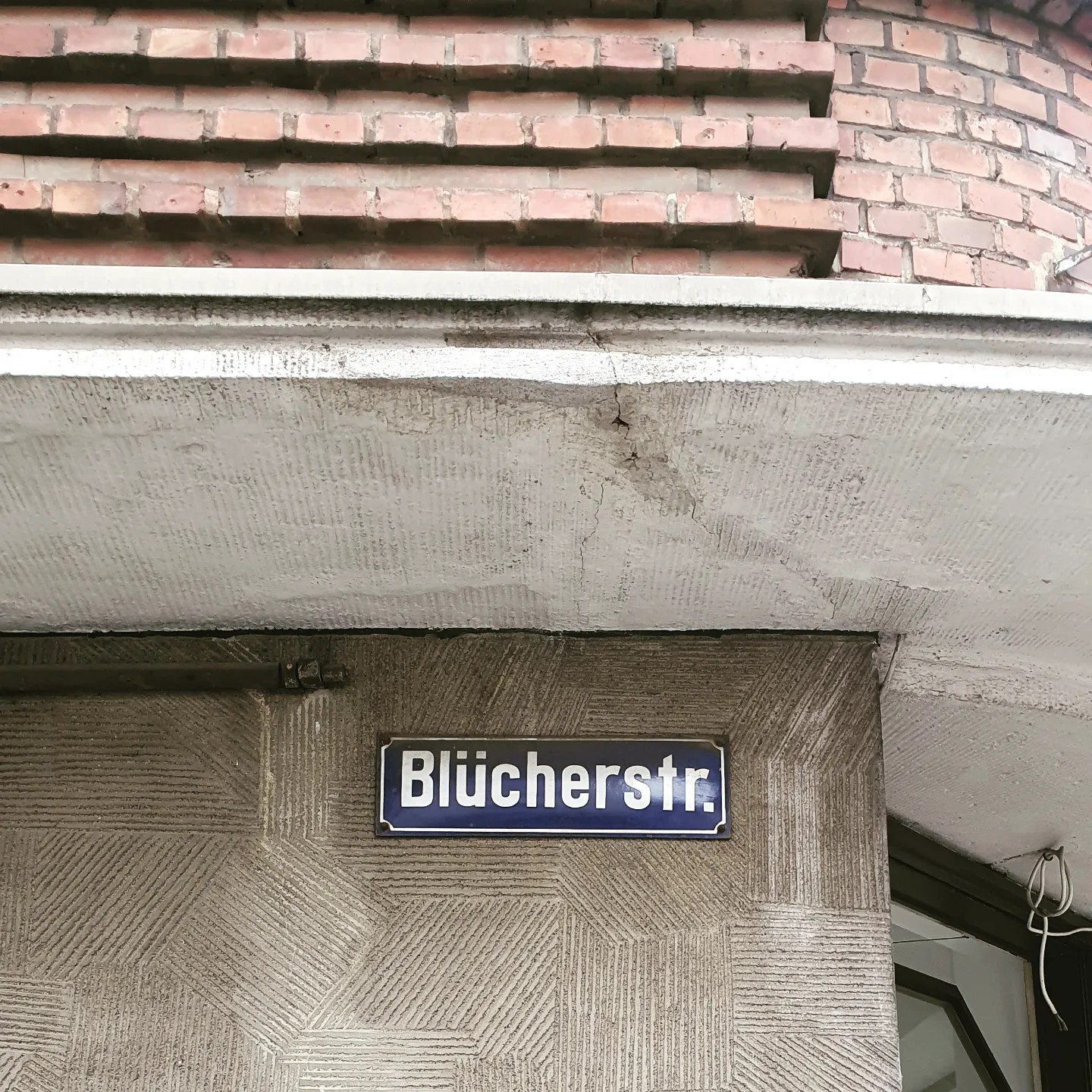 Straßenschild Blücherstraße