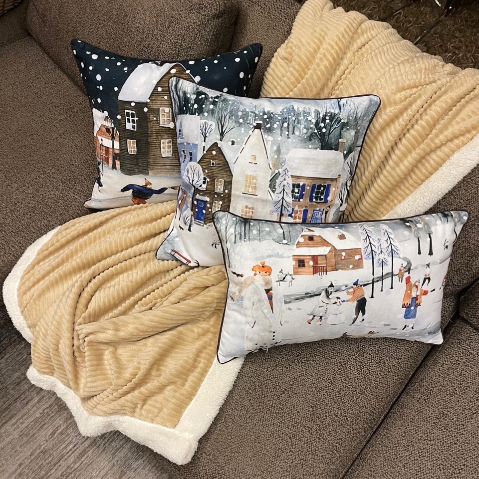 Winter cushion covers