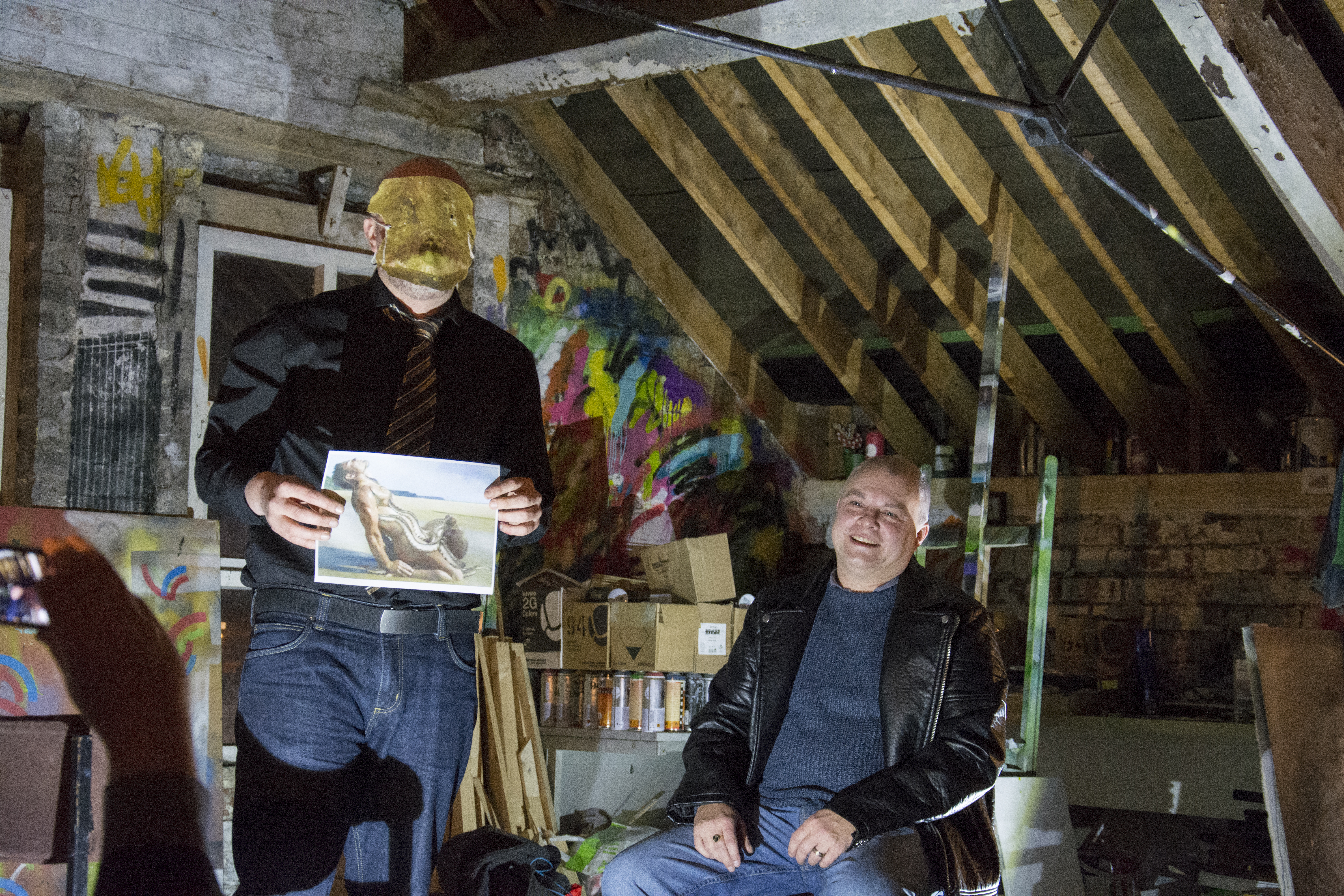 Detective Monk always gets his man (played by Ruaidhri Ward), LOFT, February 2015