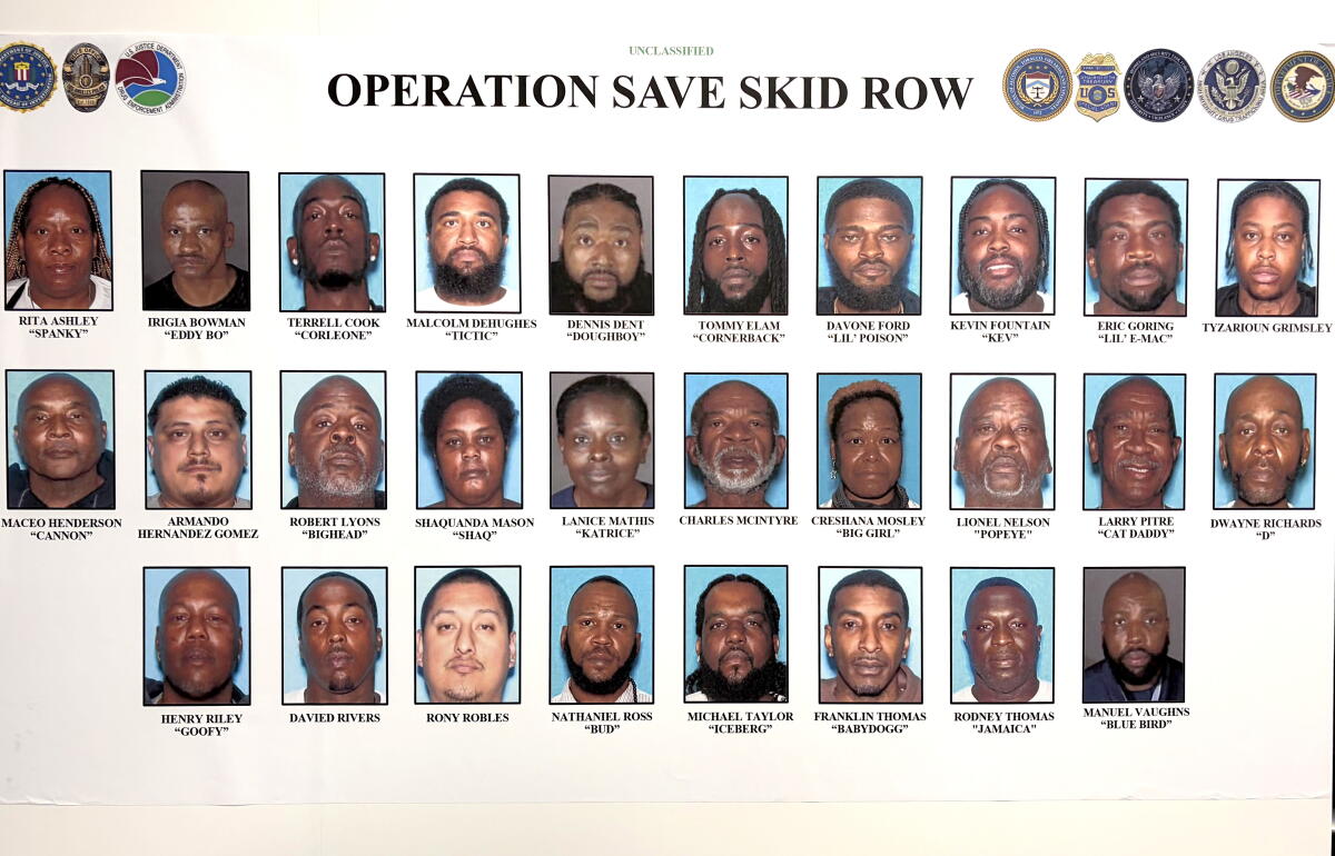 23 arrested in Skid Row drug investigation; Watts resident among those charged