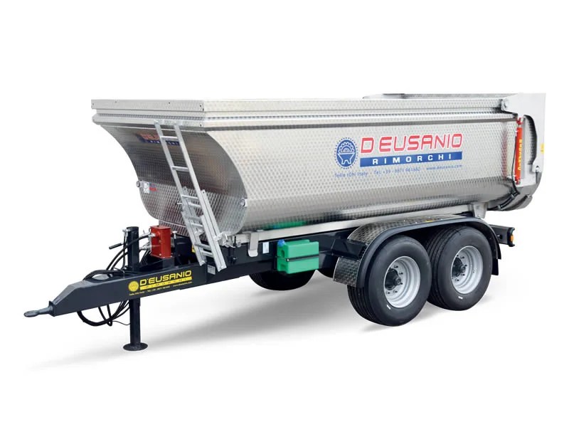 D’Eusanio DMP biasse Rimorchio dumper per trasporto prodotti con ribaltamento idraulico posteriore con portata fino a 14.000 Kg