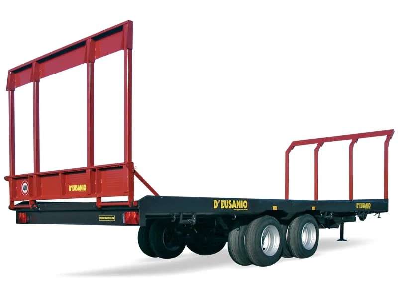 D’Eusanio DRTC biasse Rimorchio biasse trasporto macchine agricole cingolate, cassoni, balloni con portata fino a 14.000 Kg