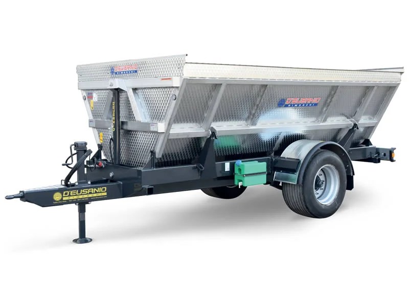 D’Eusanio DRL monoasse Rimorchio monoasse trasporto agricolo-uva con ribaltamento idraulico bilaterale con portata fino a 6.000 Kg