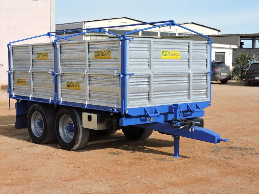 Zingaro Rimorchio tandem trilaterale 100 q.li