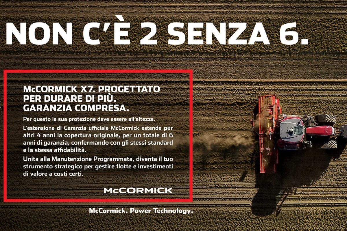 McCormick X7 — estensione di garanzia