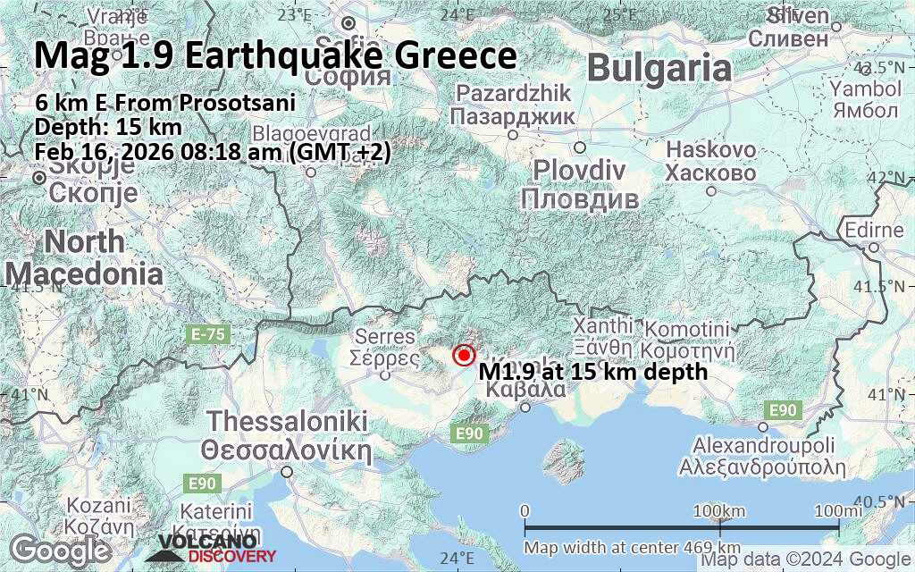 Minor Mag 1 9 Earthquake 9 2 Km West Of Drama Nomos Dramas East Quakemap Loc 22725153 