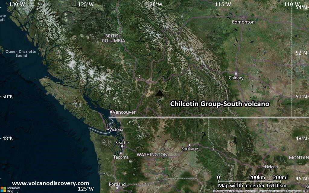 Chilcotin Group South Volcano Canada Facts Information Volcanomap 2k 5822 