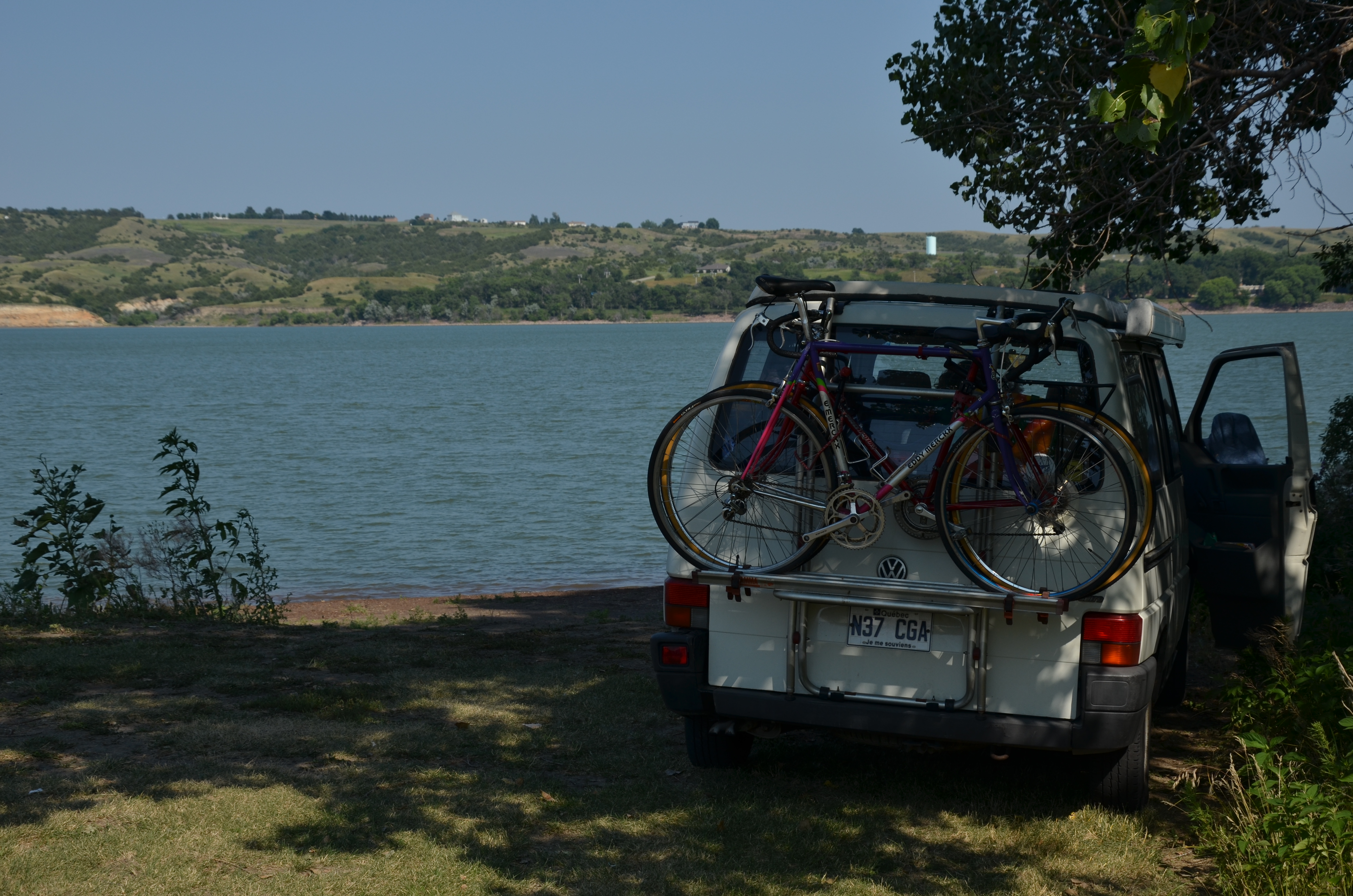 swim stop at the Missouri river