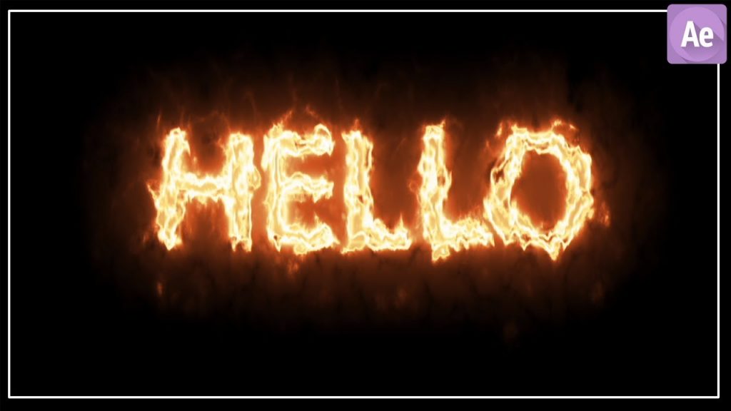 After effects fire text animation tutorial