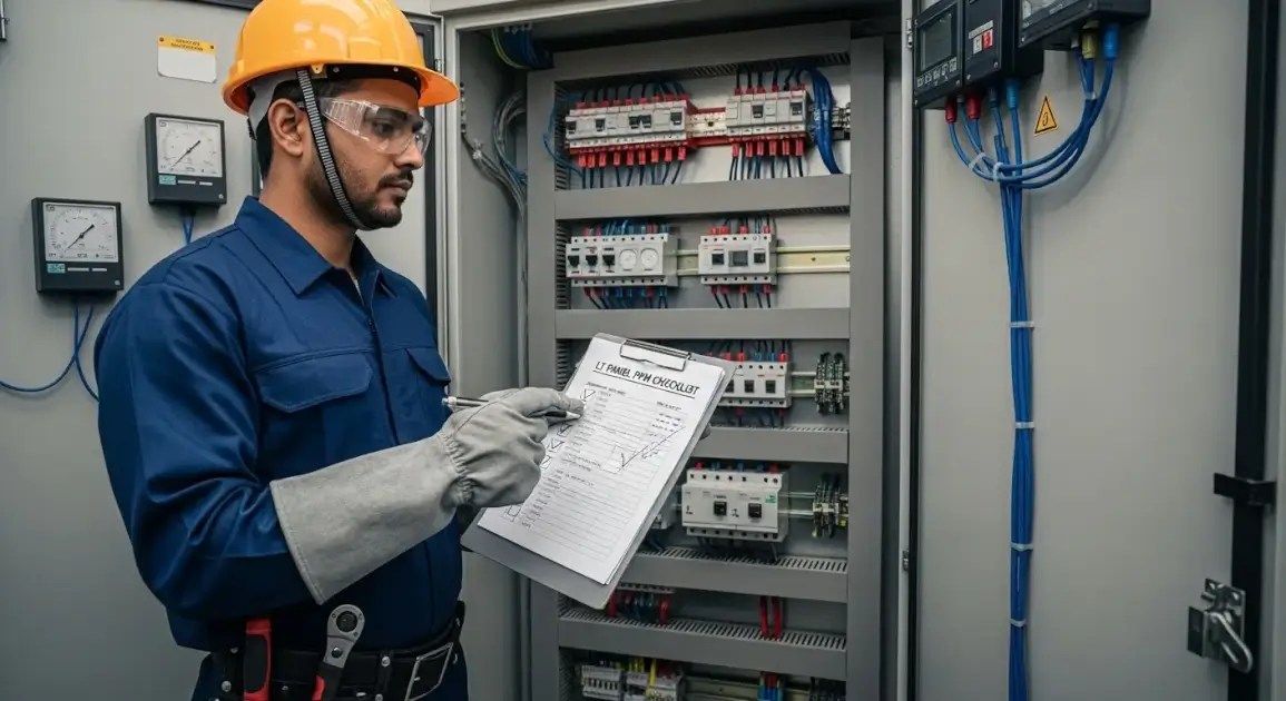 ppm kya hai Electrician PPM checklist LT panel inspection