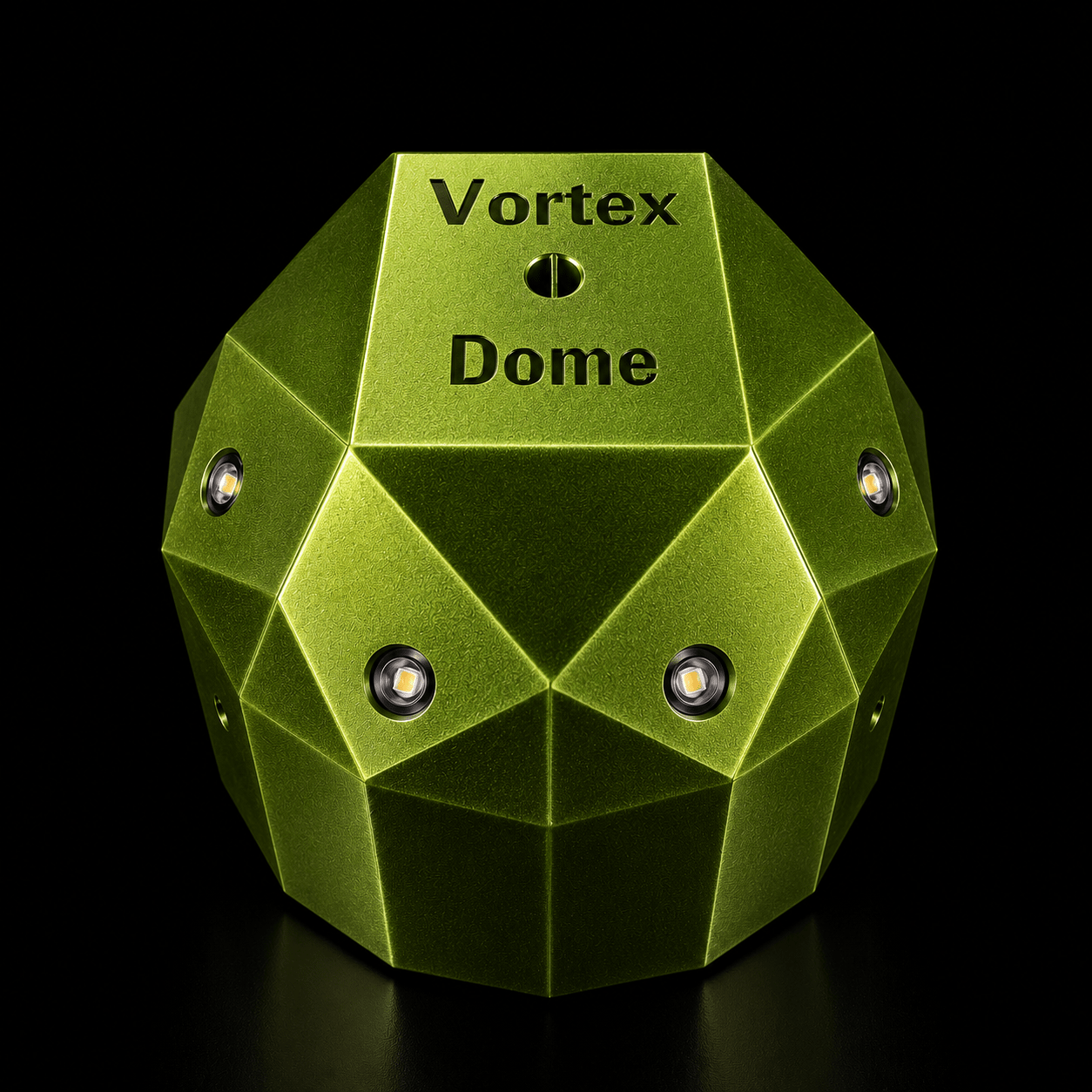 Metallic Green Vortex Static Dome static-field detector for ghost hunting