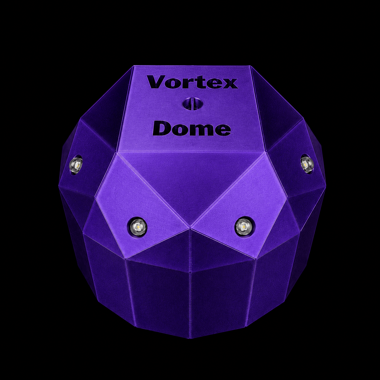 Metallic Purple Vortex Static Dome static-field detector for ghost hunting