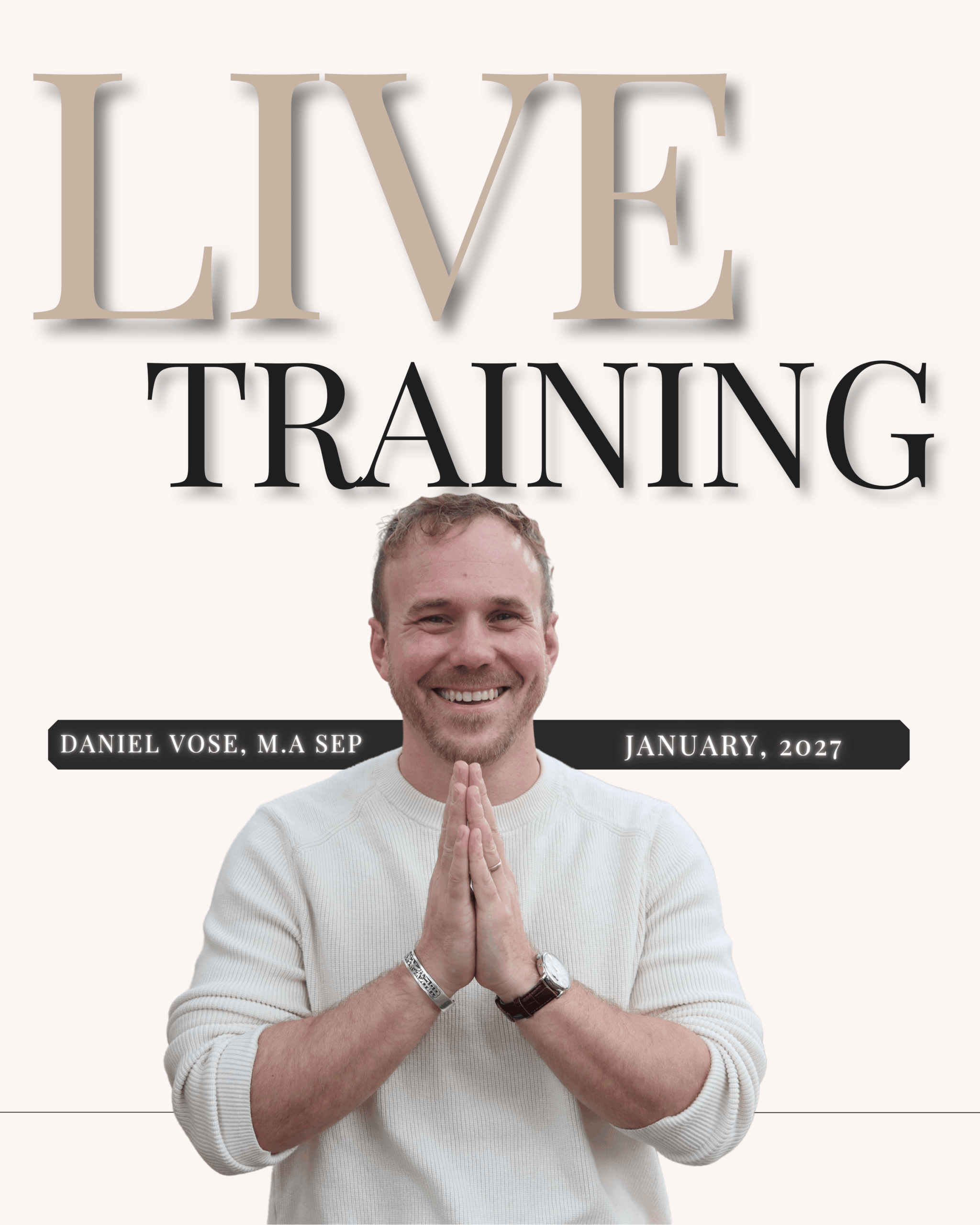 Become a Somatic Alchemy Practitioner live training with Daniel Vose MA SEP
