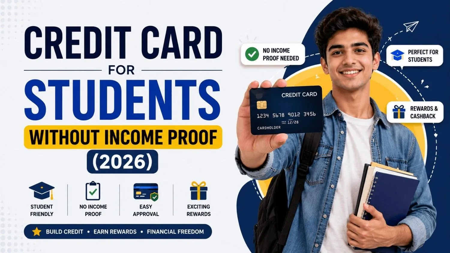 Credit Card for Students Without Income Proof (2026)