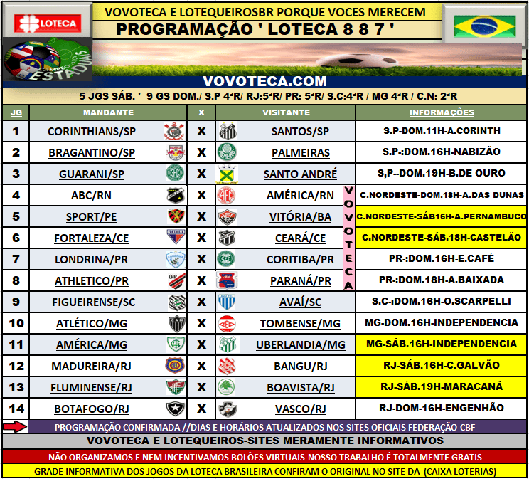 887 programação