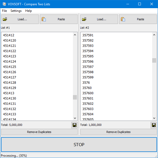 Compare Two Lists For Pc Shows Differences Between 2 Lists