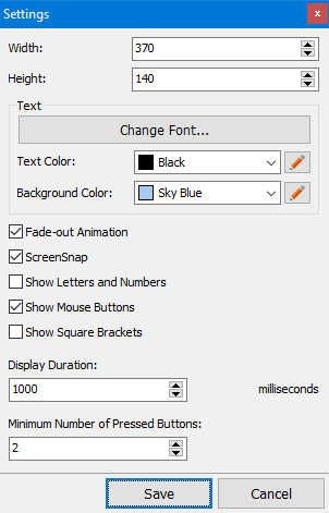 Keystroke Visualizer For Pc Displays Pressed Keys
