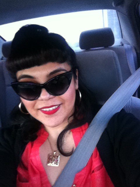 This was me on NYE, on my way to the airport!