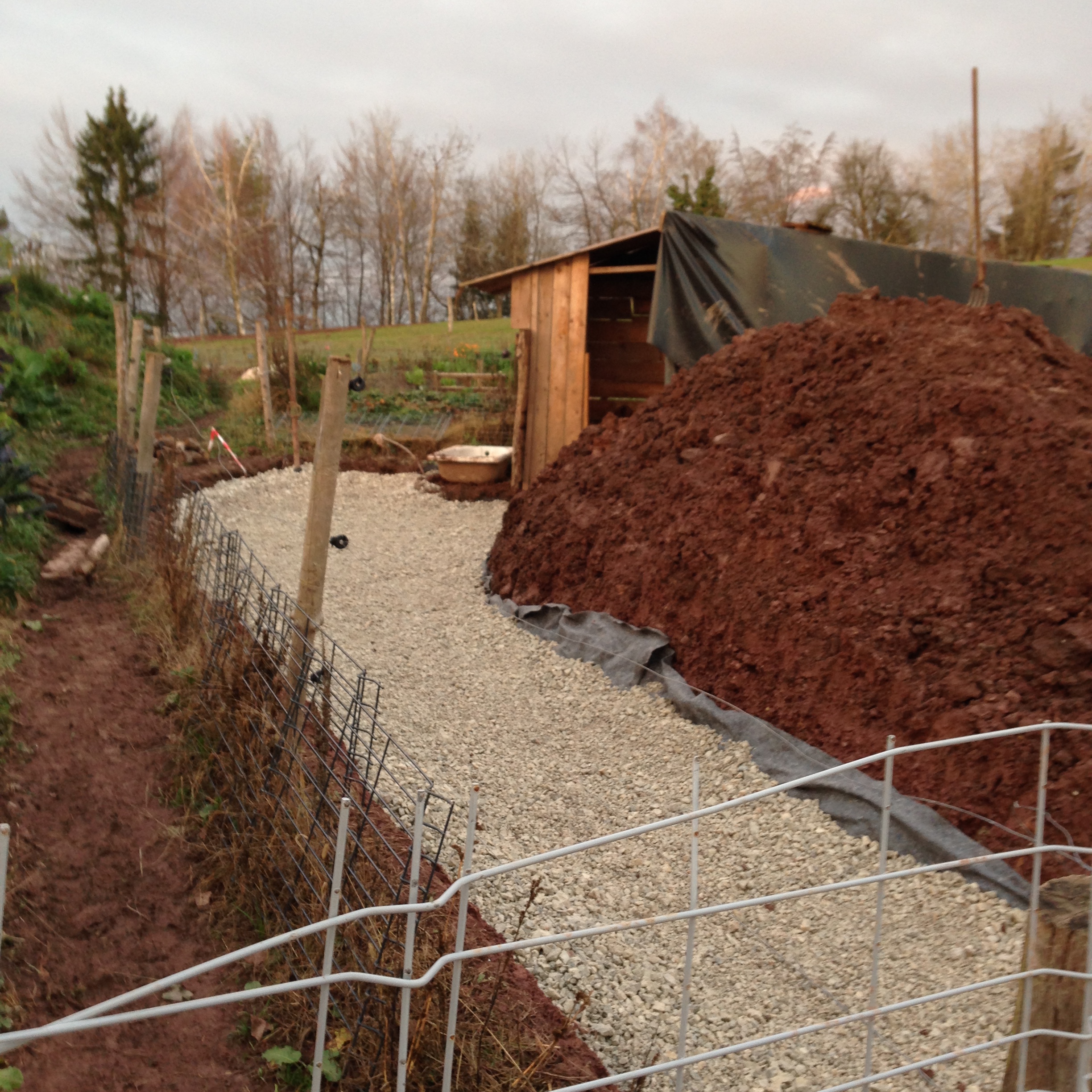 Our finished and beautiful gravel path