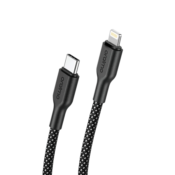 oraimo Braid 3A 45W Fast Charging Type-C to Lightning with 1M Black OCD-152CL