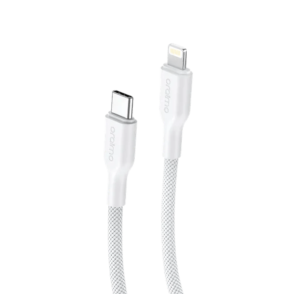 oraimo Braid 3A 45W Fast Charging Type-C to Lightning with 1M White OCD-152CL