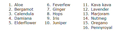 An ordered list styled in vertical columns