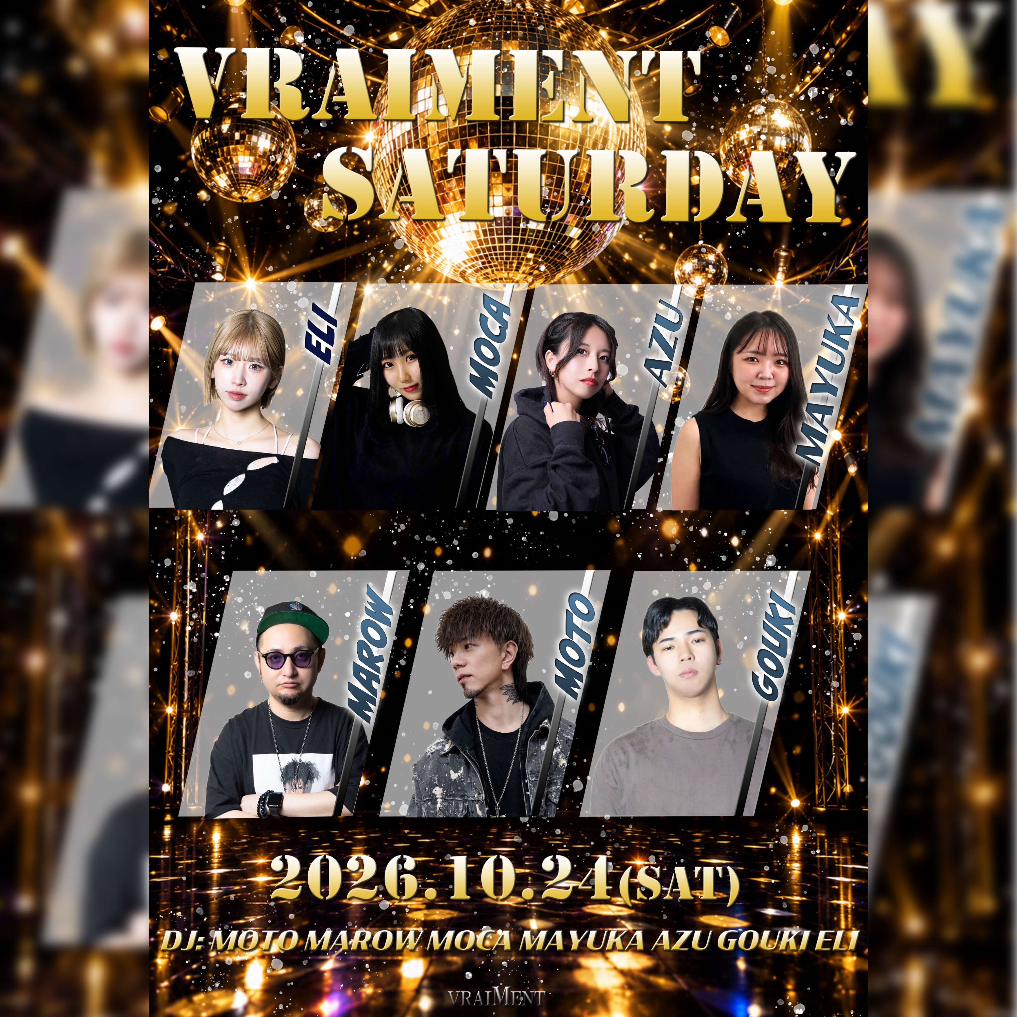 【10月24日】VRAIMENT SATURDAY