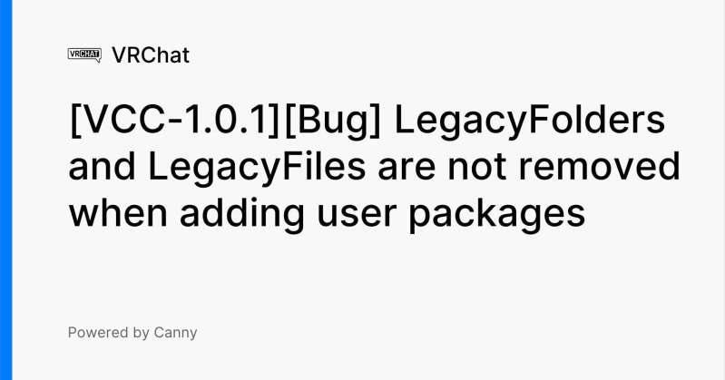 Bug Huge Projects List Hangs The Vcc Issue 98 Vrchat Community - Premium Nature Photo Gallery - Desktop