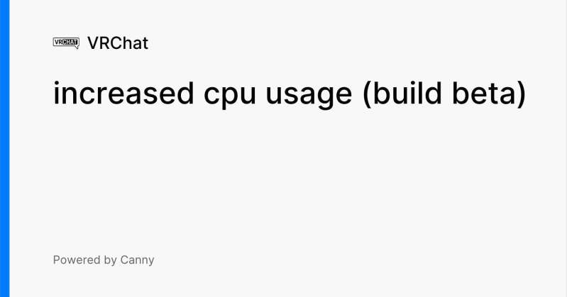 Increased Cpu Usage Build Beta Voters Vrchat - Creative Dark Photo - High Resolution