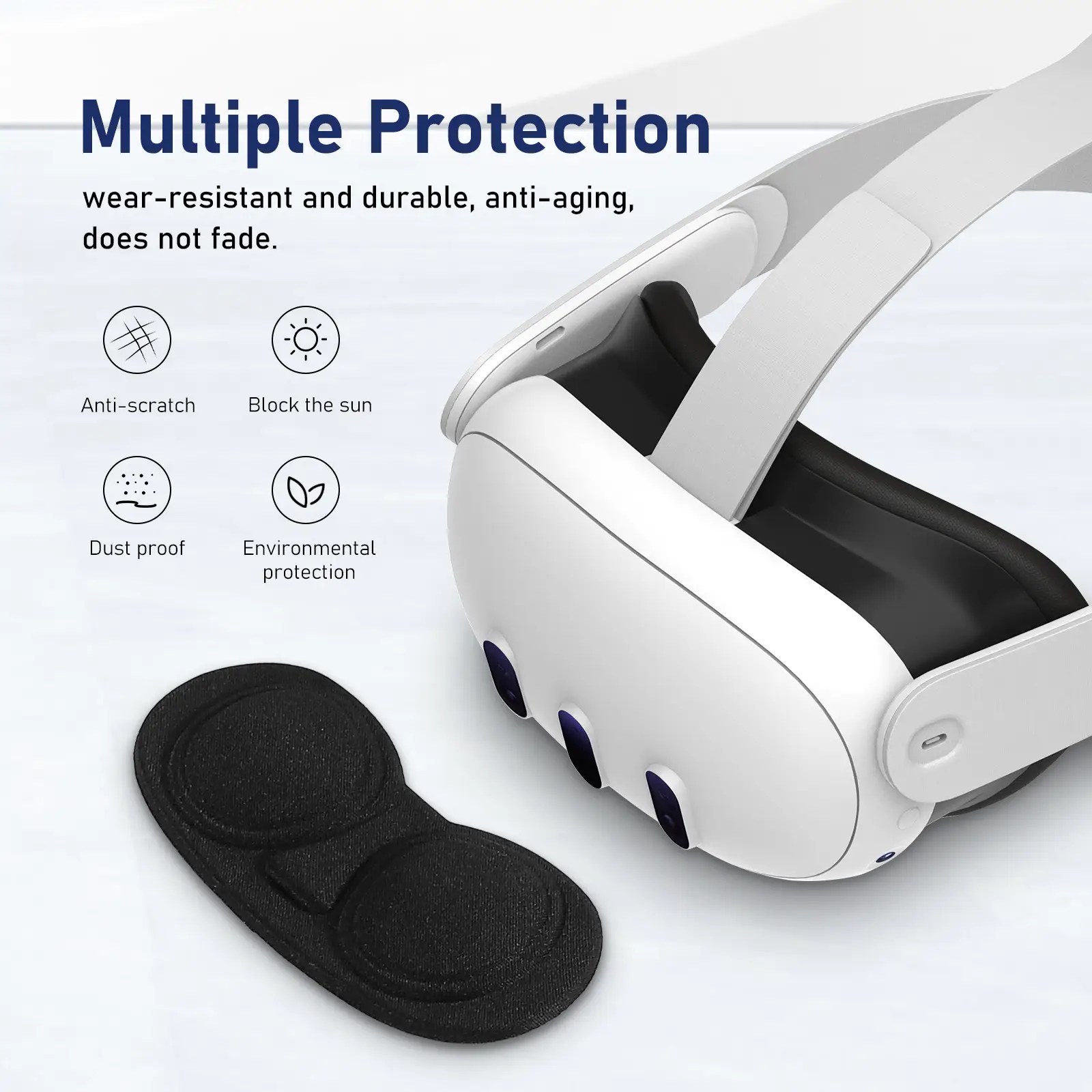 Linsebeskytter beskytter mod sol, ridser, støv og snavs.