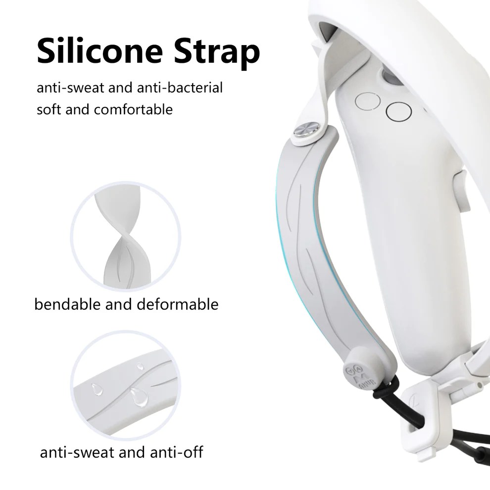 Spil sikkert med Pico 4 Controller Grip, et remgreb, der går over bagsiden af din hånd. Et tilbehør, der gør din VR-oplevelse bedre.