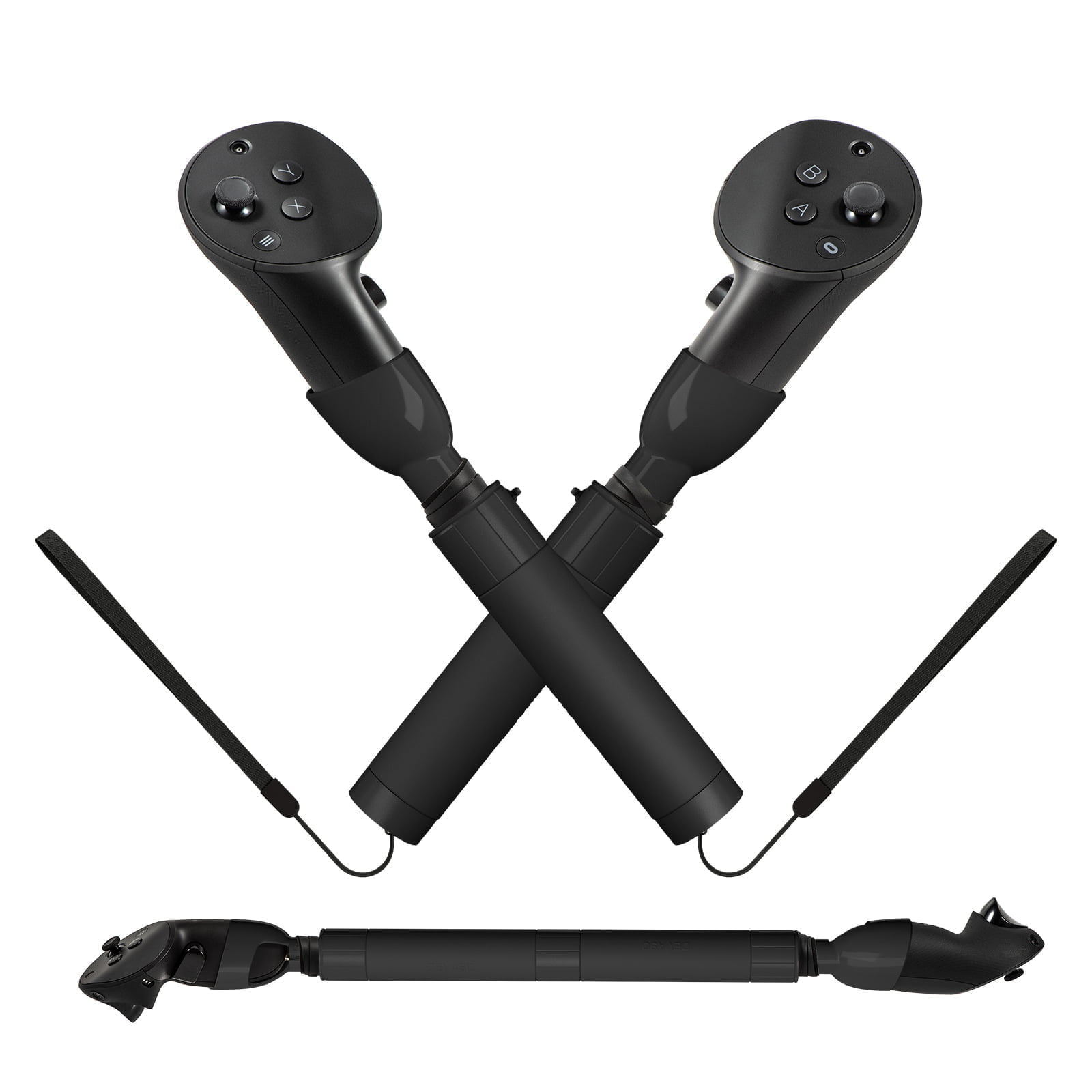 Fitness grepp/handles All-In-One för Meta Quest Pro ger stora variationsmöjligheter och passar till många typer av spel, inte minst Beat Saber.