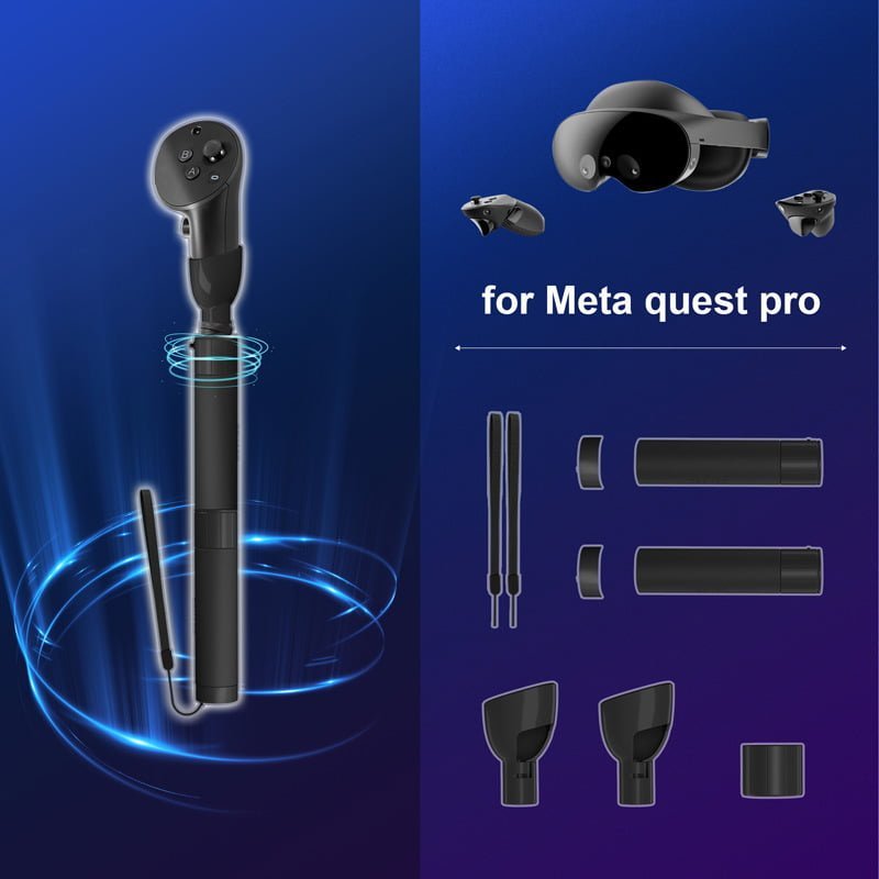 Fitness grepp/handles All-In-One för Meta Quest Pro ger stora variationsmöjligheter och passar till många typer av spel, inte minst Beat Saber.