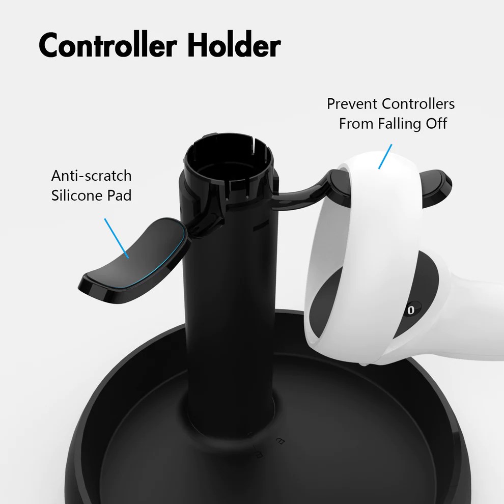 Erbjuder bra plats för dina handkontroller.