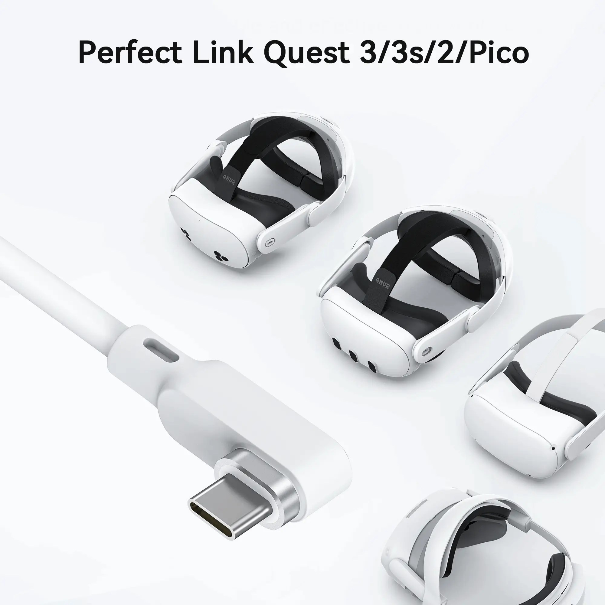 AMVR Link Cable for Meta Quest 3, 3S, 2 and Pico 4 is the perfect cable for stable and compatible connection to your VR headset