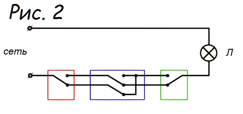 установка проходного выключателя